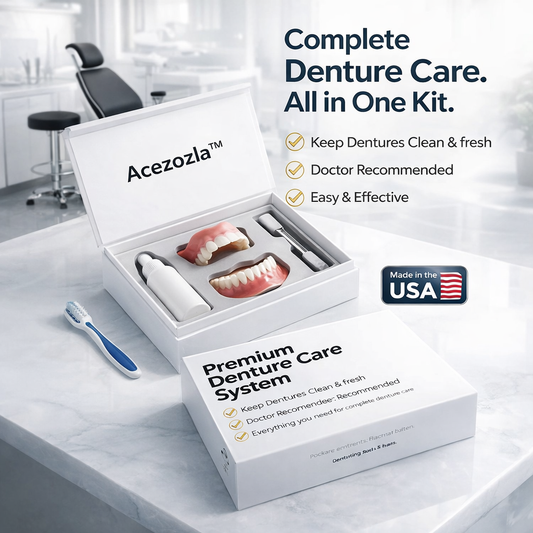 Easy Denture Set, Comfortable Smile Makeover - Made and Shipped from the USA🍀